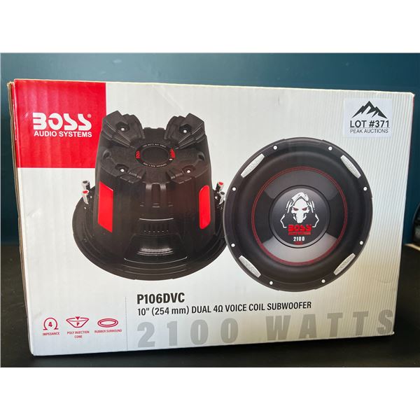 Lot of 1 BOSS Audio Systems 10inch Dual 40 Voice Coil Subwoofer - Model P106DVC