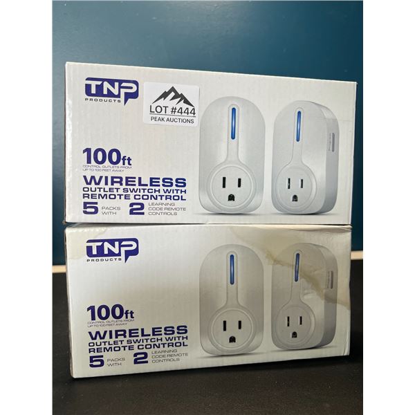 Lot of 2 Multi-Packs of Wireless Outlets w/ Remote Control - 5pcs per box