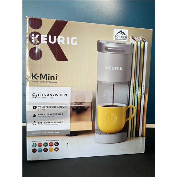 Lot of 1 Keurig K-Mini Coffee Maker - Studio Gray - Single Serve K-Cup Pod Coffee Brewer
