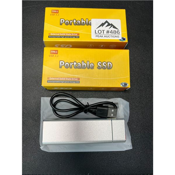 Lot of 2 Portable SSD - External Hard Drives