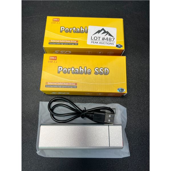 Lot of 2 Portable SSD - External Hard Drives