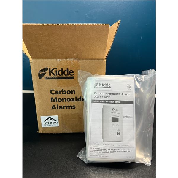 Lot of 1 Box of Carbon Monoxide Alarms - 6 Pack