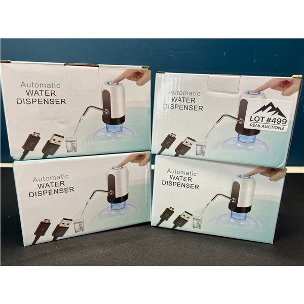 Lot of 4 Automatic Water Dispensers