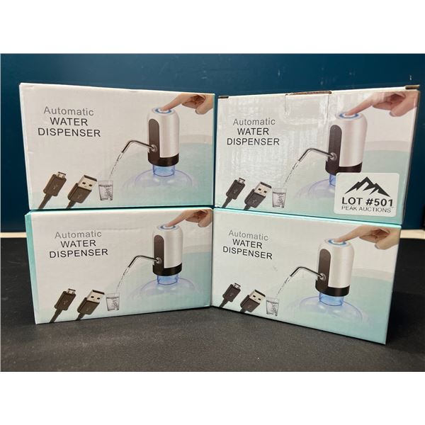 Lot of 4 Automatic Water Dispensers