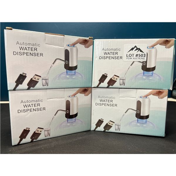 Lot of 4 Automatic Water Dispensers