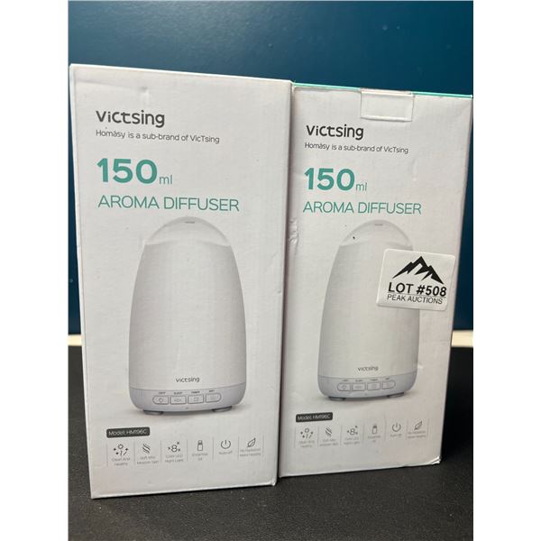 Lot of 2 Victsing 150mL Aroma Diffusers/Humidifiers