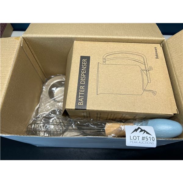 Lot of 1 Pancake Batter Dispenser Kitchen Tool Set