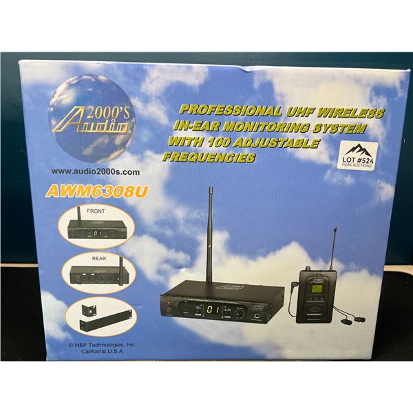 Lot of 1 Professional UHF Wireless In Ear Monitor System