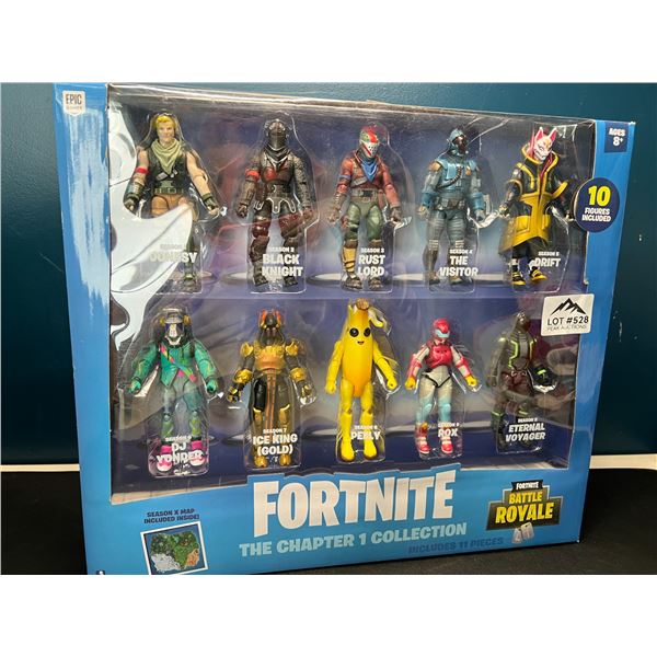 Lot of 1 Fortnite The Chapter 1 Collection 11PC Toy Figure Set