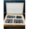 Image 1 : Lot of 1 Sivan Basalt Lava Hot Stone Set - 36PCS