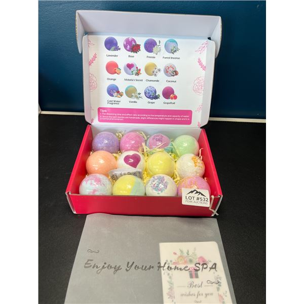 Lot of 1 Set of Assorted Bath Bombs - 12 PCS