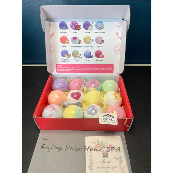 Lot of 1 Set of Assorted Bath Bombs - 12 PCS