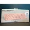Image 1 : Lot of 1 Logitech Multi-Device K380 Keyboard - Pink