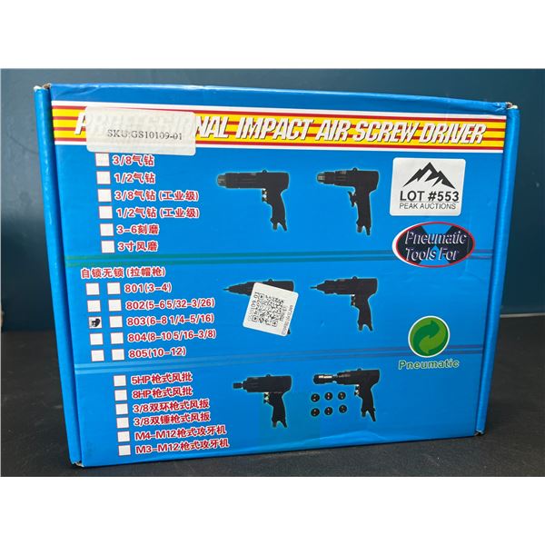 Lot of 1 Impact Air Screw Driver