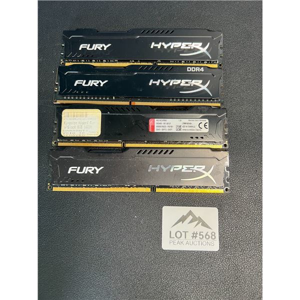 Lot of 4 Assorted Ram for Computers - Used