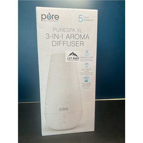 Lot of 1 Pure - Purespa XL 3-in-1 Aroma Diffuser
