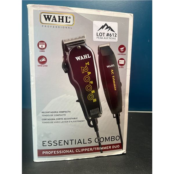 Lot of 1 WAHL Essentials Combo Professional Clipper/Trimmer Duo