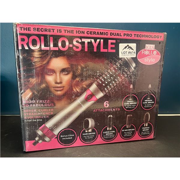 Lot of 1 Rollo-Style 6-in-1 Hair Styler