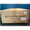Image 2 : Lot of 1 Down Comforter - Cal. King Size - 104 x 96 inch - 100% Cotton - White