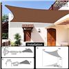 Image 2 : Lot of 1 GardenExpert 12ft x 16ft SunShade Sail Rectangle Canopy Shade Cover for Patio/Backyard