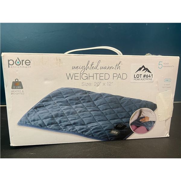 Lot of 1 Pure - Weighted Warmth Weighted Heating Pad
