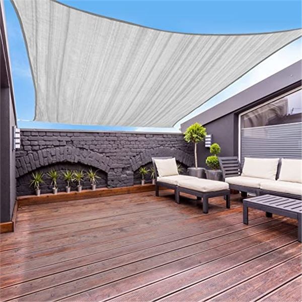 Lot of 1 GardenExpert 10ft x 13ft SunShade Sail Rectangle Canopy Shade Cover for Patio/Backyard