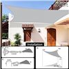 Image 1 : Lot of 1 GardenExpert 10ft x 13ft SunShade Sail Rectangle Canopy Shade Cover for Patio/Backyard