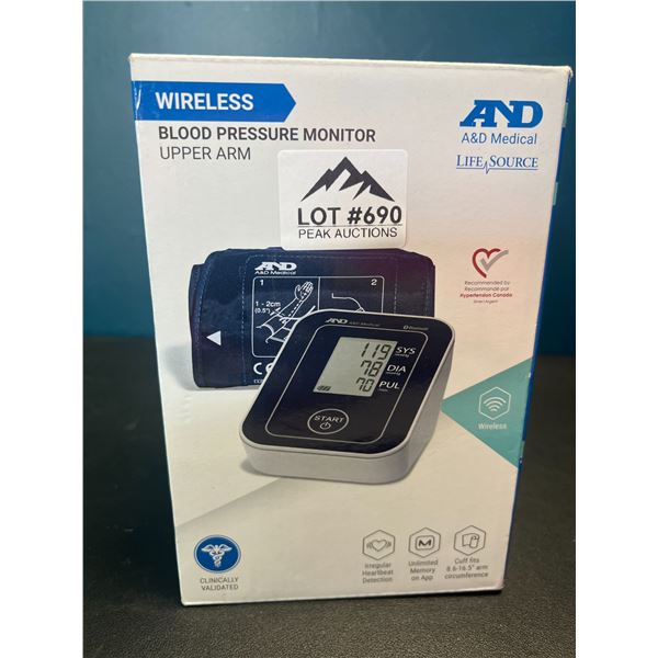 Lot of 1 Wireless Blood Pressure Monitor