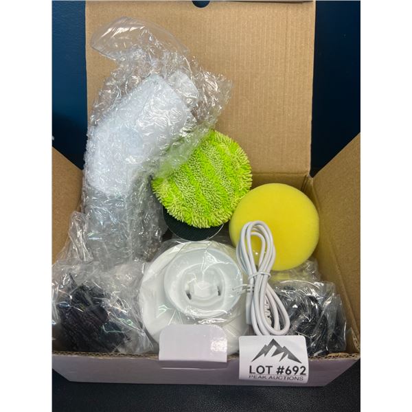Lot of 1 Electric Spin Cleaning Brush w/ Assorted Heads