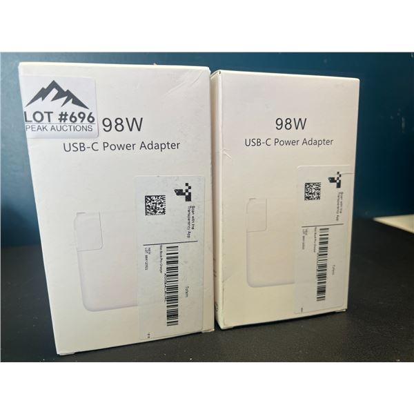 Lot of 2 98W USB-C Power Adapters