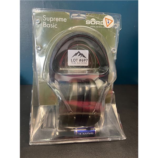 Lot of 1 Pair of Sordin Supreme Basic Electronic Earmuffs