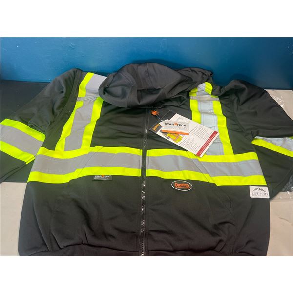 Lot of 1 Pioneer Reflective/High Visibility Work Safety Hoodie - Size XL