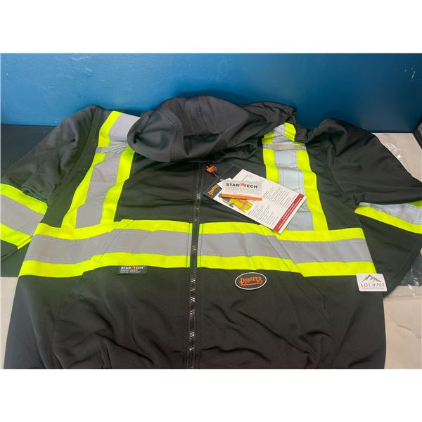 Lot of 1 Pioneer Reflective/High Visibility Work Safety Hoodie - Size XL