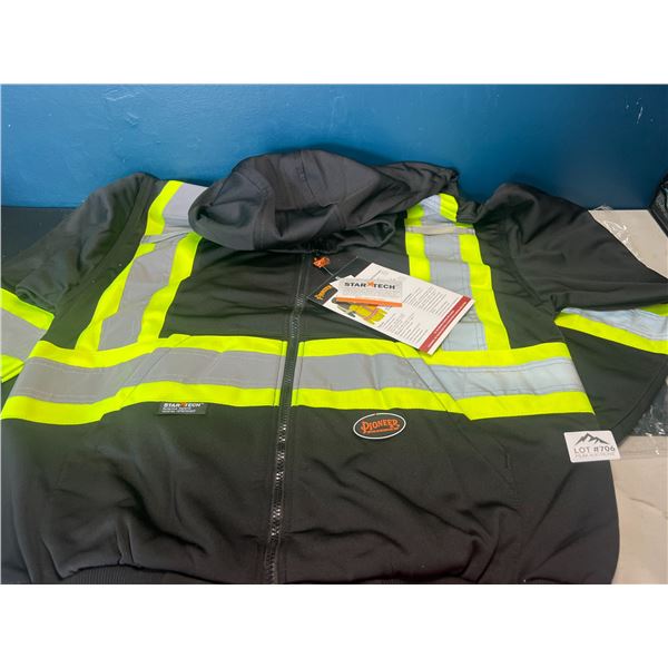 Lot of 1 Pioneer Reflective/High Visibility Work Safety Hoodie - Size XL