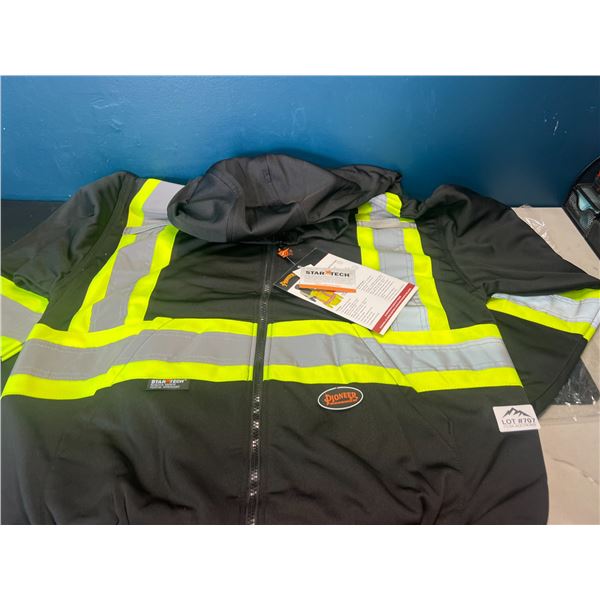 Lot of 1 Pioneer Reflective/High Visibility Work Safety Hoodie - Size XL