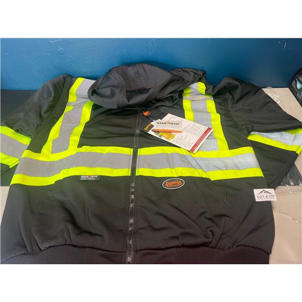 Lot of 1 Pioneer Reflective/High Visibility Work Safety Hoodie - Size XL