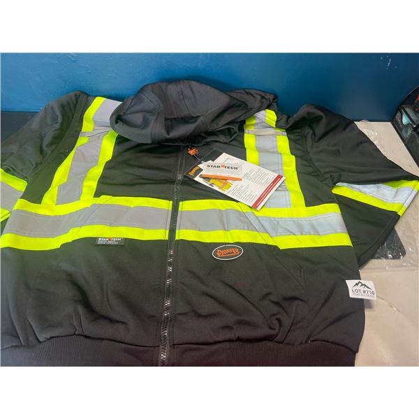 Lot of 1 Pioneer Reflective/High Visibility Work Safety Hoodie - Size XL