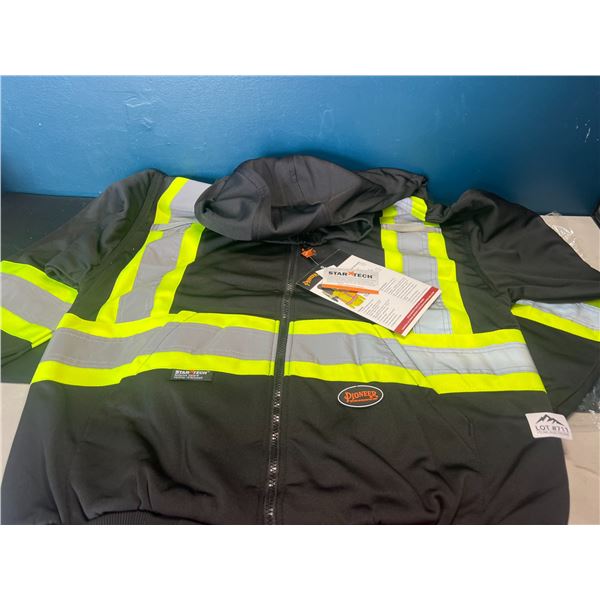Lot of 1 Pioneer Reflective/High Visibility Work Safety Hoodie - Size XL