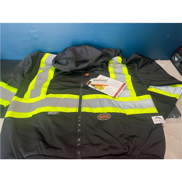 Lot of 1 Pioneer Reflective/High Visibility Work Safety Hoodie - Size XL