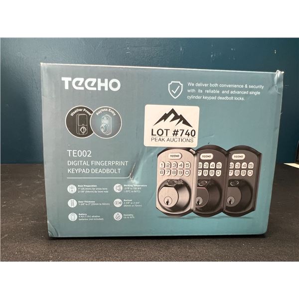 Lot of 1 Digital Fingerprint Keypad Deadbolt