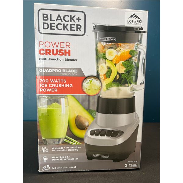 Lot of 1 Black+Decker Power Crush Multi-Function Kitchen Blender