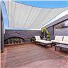Image 2 : Lot of 1 GardenExpert 10ft x 13ft SunShade Sail Rectangle Canopy Shade Cover for Patio/Backyard