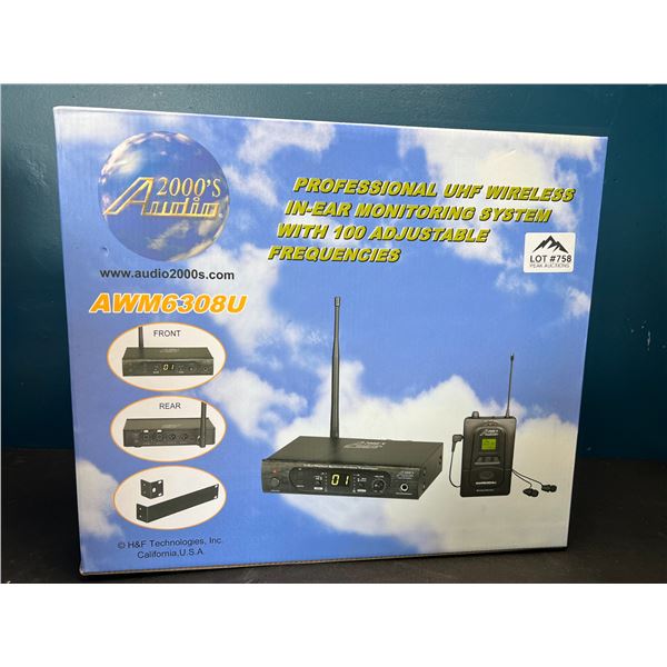 Lot of 1 Professional UHF Wireless In Ear Monitor System