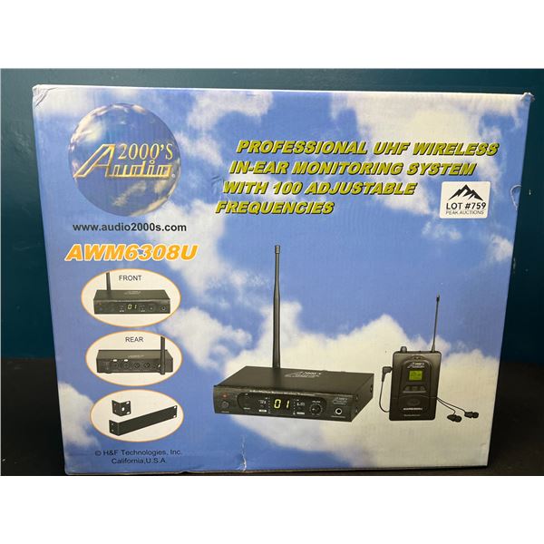 Lot of 1 Professional UHF Wireless In Ear Monitor System