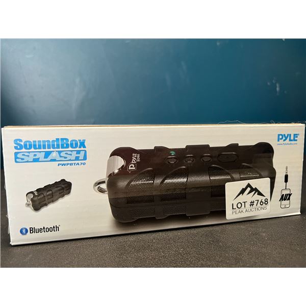 Lot of 1 PYLE Soundbox Splash Bluetooth Speaker