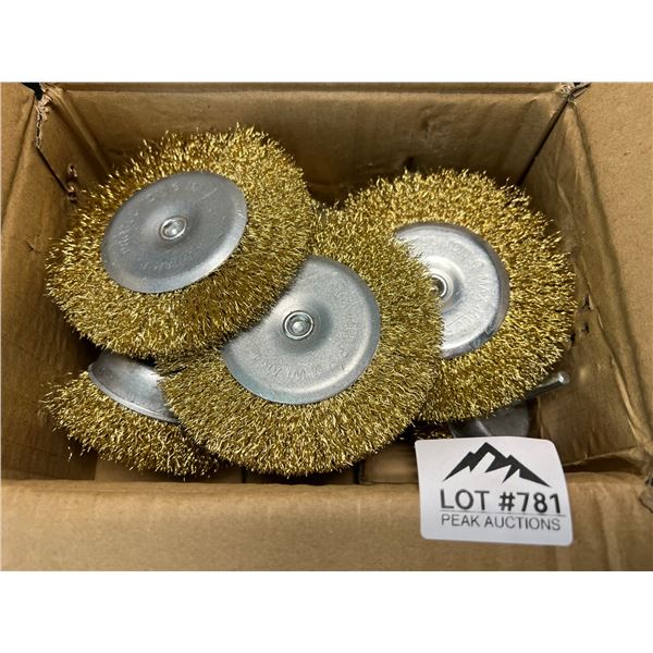 Lot of 12 Assorted Drill Wire Brush Attachment Tools