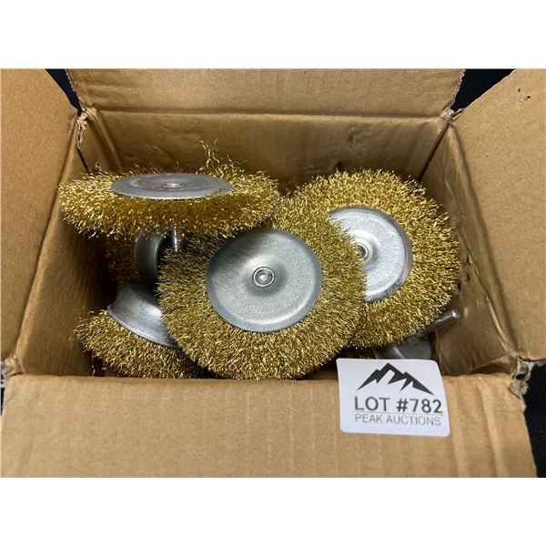 Lot of 12 Assorted Drill Wire Brush Attachment Tools