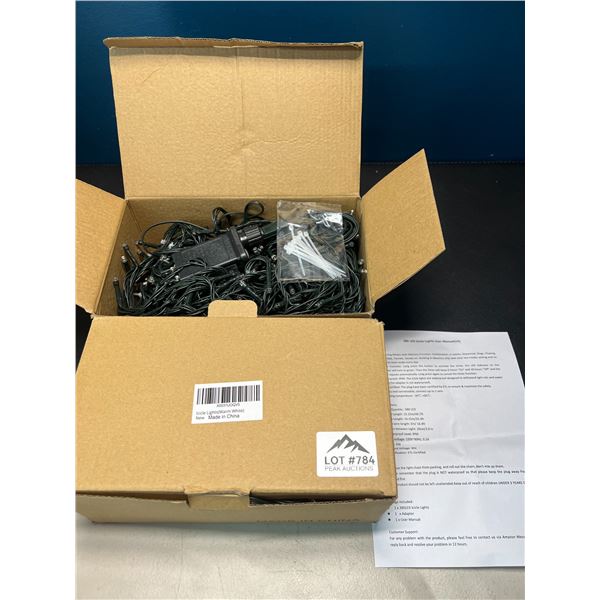 Lot of 2 Boxes of Icicle Lights - Warm White - 33FT Lighted Length/49FT Total Length