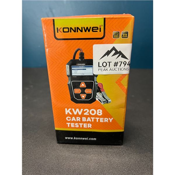 Lot of 1 Konnwei KW208 Car Battery Tester