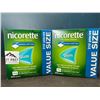 Image 1 : Lot of 2 Boxes of Nicorette Gum; Quit Smoking Aid - Value Size Boxes; 210 PCS per box! Extreme Mint